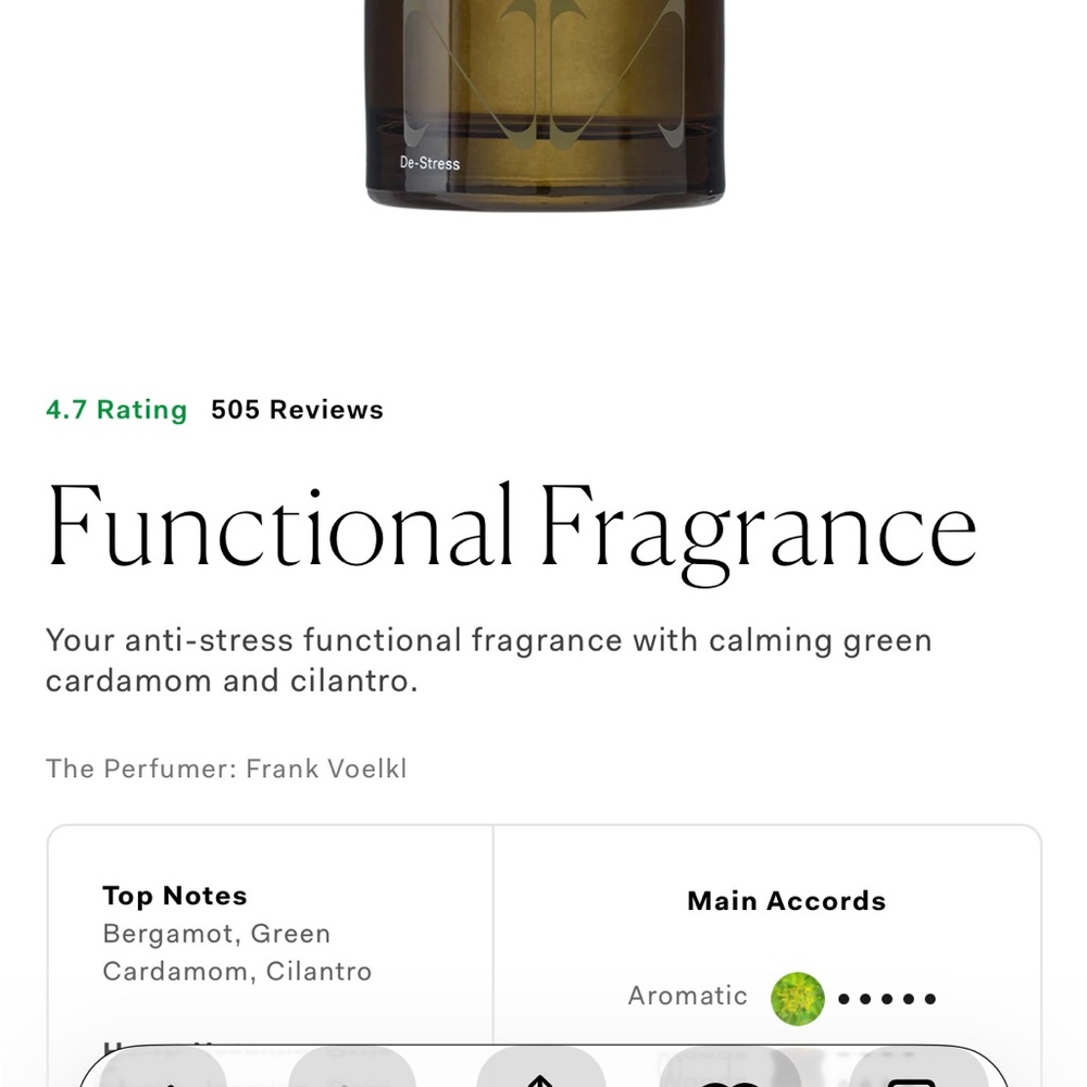 The Nue Co functional fragrance Destress  new launch new inbox $125 - Picture 8 of 9